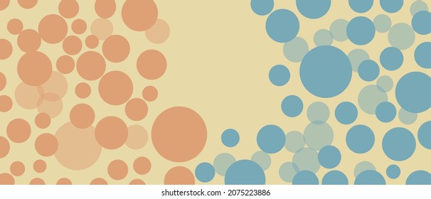 Fondo de color con círculos y formas geométricas para crear una cubierta. Diseño de pancarta, plantilla corporativa abstracta para postal. 