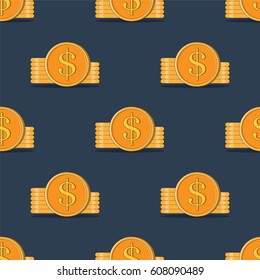 Colored background of coins.