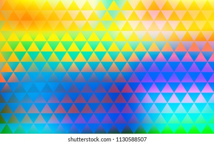 colored background consisting of small triangles vector art