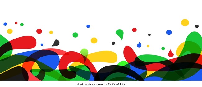 Colored background design, summer colorful banner splash and waves