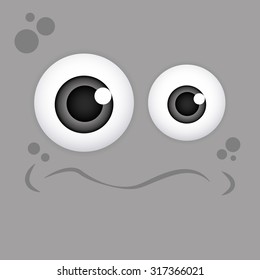 Colored background with a facial expression