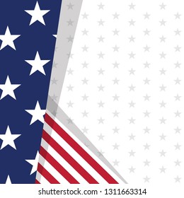 Colored background with the flag of United States. Vector illustration design