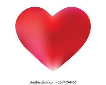 Colored background in the form of a heart. Simple style of 90th, 80th. Soft color element. Red eco fluid template for your poster, presentation, invitation, brochure or cards.