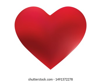 Colored background in the form of a heart. Soft color theme. Romantic style of 90th, 80th. Red eco fluid template for your poster, presentation, invitation, brochure or cards.