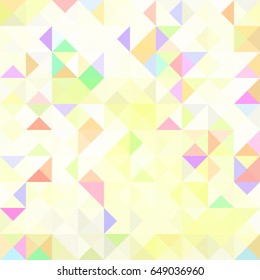 Colored background. Geometric style. Mesh of triangles. Mosaic template for your design.