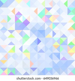 Colored background. Geometric style. Mesh of triangles. Mosaic template for your design.