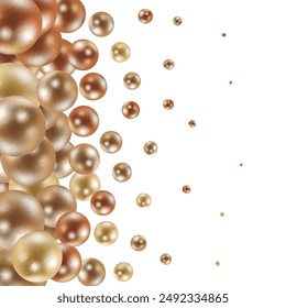 Fondo de color de bolas brillantes. Plantilla para la presentación.
