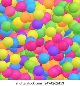 Fondo de color de bolas brillantes. Plantilla para la presentación.