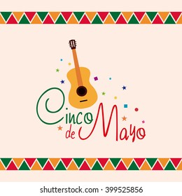 Colored background with a guitar and text