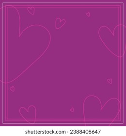 Colored background with heart shapes Vector