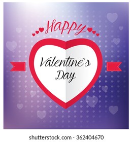 Colored background with hearts for valentine's day