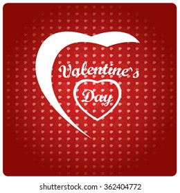 Colored background with hearts for valentine's day