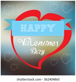 Colored background with hearts for valentine's day