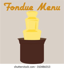 Colored background with hot cheese and text. Vector illustration