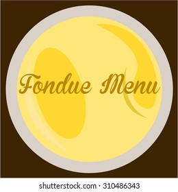 Colored background with hot cheese and text. Vector illustration