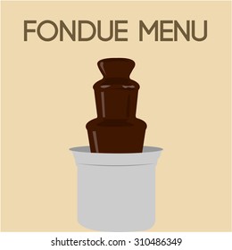 Colored background with hot chocolate and text. Vector illustration