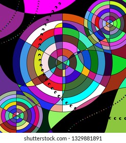 colored background image of the abstract chaos
