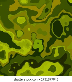 farbiges Hintergrundbild der abstrakten grünen Tarnkreise und Blasen