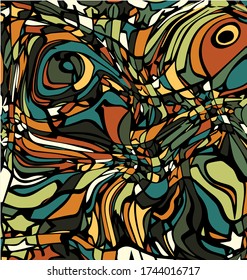 colored background image abstract ornament green and brown