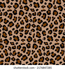 Colored background from leopard spots.Vector seamless pattern of colored leopard spots.