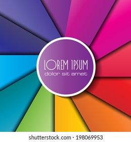 Colored background as a paper flower