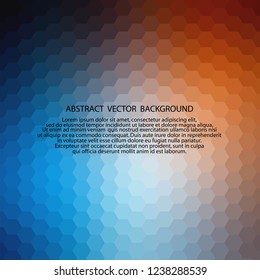 colored background. polygonal style