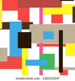 Colored background of rectangles
