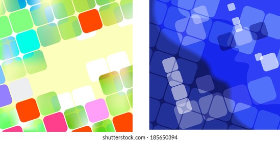 colored Background with  squares. Abstract illustration 