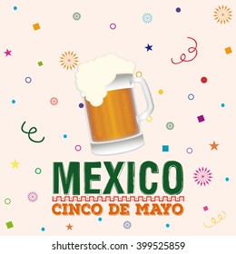 Colored background with text and a beer icon
