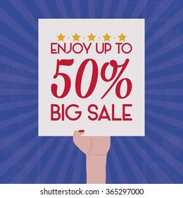 Colored background with text for big sales and promotions