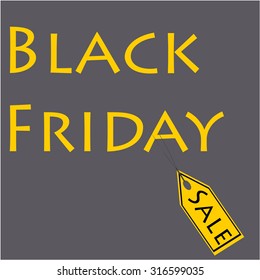 Colored background with text for black friday