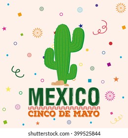 Colored background with text and a cactus