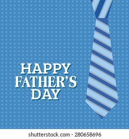 Colored background with text and elements for father's day. Vector illustration