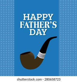 Colored background with text and elements for father's day. Vector illustration