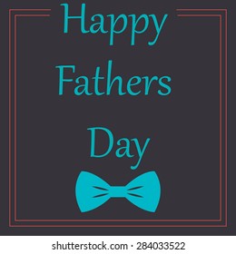 Colored background with text and elements for father's day. Vector illustration