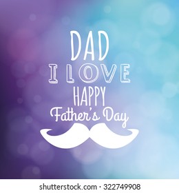 Colored background with text for father's day