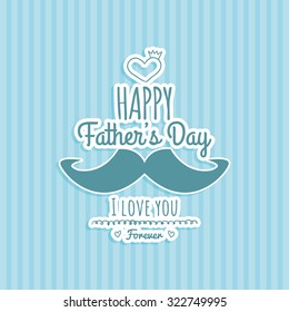 Colored background with text for father's day