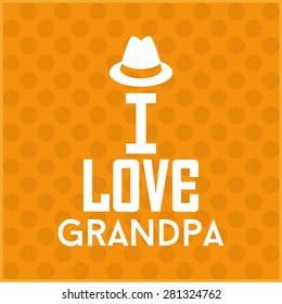 Colored background with text for grandparents' day. Vector illustration