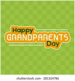 Colored background with text for grandparents' day. Vector illustration