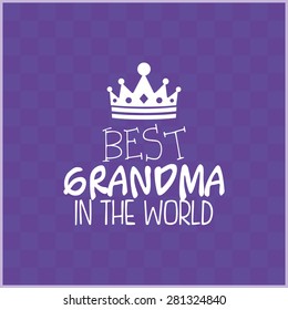 Colored background with text for grandparents' day. Vector illustration
