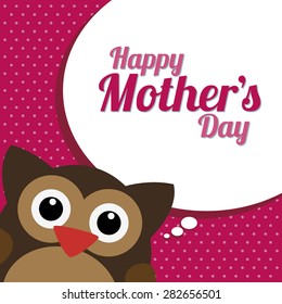 Colored background with text for mother's day. Vector illustration