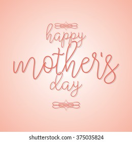 Colored background with text for mother's day
