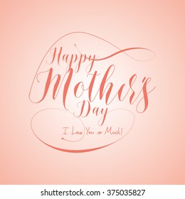 Colored background with text for mother's day