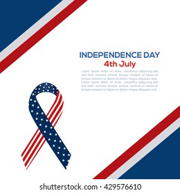 Colored background with text and a peace symbol for independence day celebrations