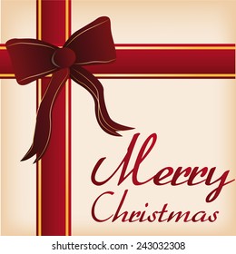 a colored background with text and a ribbon for presents