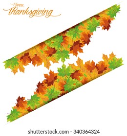 Colored background with text for thanksgiving day