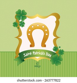 a colored background with text and a traditional element for patrick's day