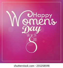 a colored background with text for women's day