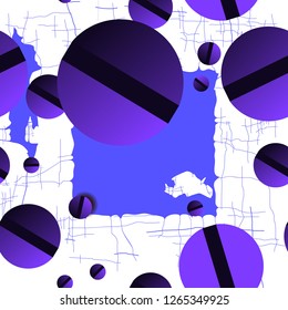 Colored background with torn canvas and decorative elements.Vector illustration.  