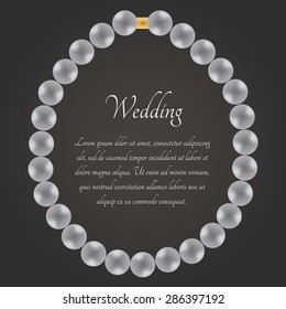 Colored background with wedding elements. Vector illustration